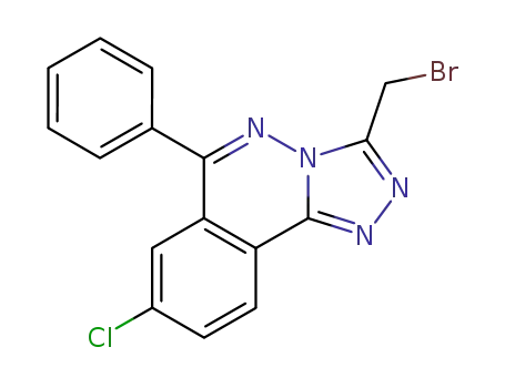 Molecular Structure of 120116-61-2 (3-bromomethyl-8-chloro-6-phenyl-1,2,4-triazolo<3,4-a>phthalazine)