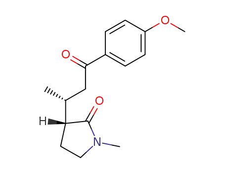 (3RS,1'RS)-3-(3'-(4-methoxyphenyl)-1'-methyl-3'-oxopropyl)-1-methyl-2-pyrrolidinone