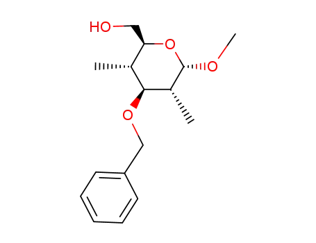 methyl-α-3-O-benzyl-2,4-didesoxy-2,4-di-C-methyl-D-glucopyranoside