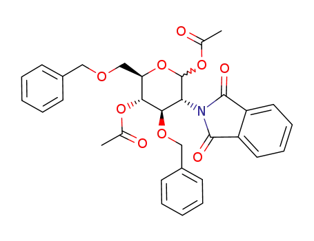 1,4-di-O-acetyl-3,6-di-O-benzyl-2-deoxy-2-phthalimido-α,β-D-glucopyranose