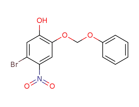 Molecular Structure of 75437-91-1 (5-Bromo-4-nitro-2-phenoxymethoxy-phenol)