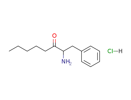 (+-)-2-Amino-1-phenyl-3-octanone hydrochloride