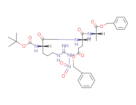 tert-Butoxycarbonyl-nitro-L-arginyl-L-glutamyl(ω-benzylester)-L-alanin-benzylester
