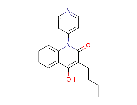 Molecular Structure of 115891-63-9 (1-(4-pyridyl)-3-n-butyl-4-hydroxy-2(1H)-quinolone)