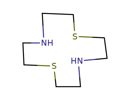 Molecular Structure of 65113-45-3 (1,7-Dithia-4,10-diazacyclododecane)