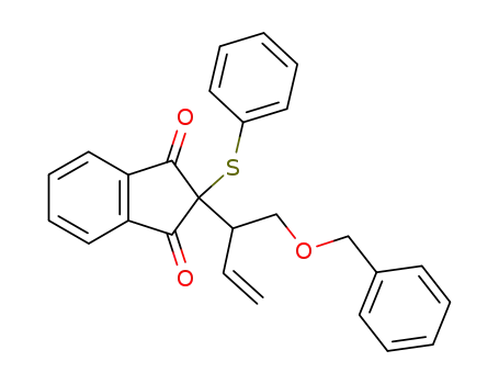 1H-Indene-1,3(2H)-dione,
2-[1-[(phenylmethoxy)methyl]-2-propenyl]-2-(phenylthio)-
