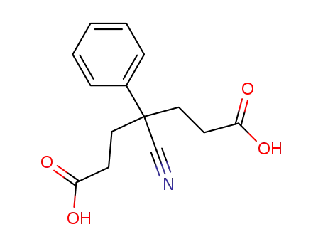 Molecular Structure of 37563-99-8 (4-cyano-4-phenylheptanedioic acid)