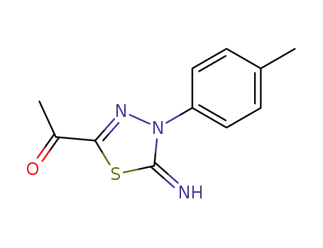Ethanone,
1-[4,5-dihydro-5-imino-4-(4-methylphenyl)-1,3,4-thiadiazol-2-yl]-