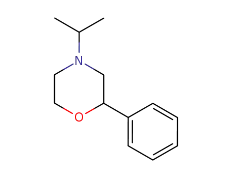 Molecular Structure of 23222-62-0 (Morpholine,4-(1-methylethyl)-2-phenyl-)