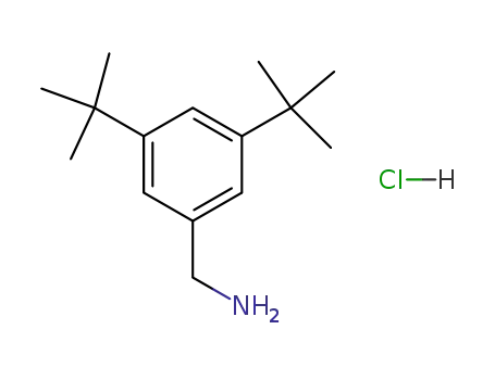 Molecular Structure of 140401-56-5 (Benzenemethanamine, 3,5-bis(1,1-dimethylethyl)-, hydrochloride)