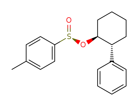 Molecular Structure of 134357-69-0 ((+)-(1S,2R)-trans-2-phenylcyclohexyl (R)-p-toluenesulfinate)