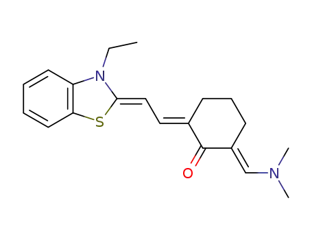 2-[(Dimethylamino)methylidene]-6-[2-(3-ethyl-1,3-benzothiazol-2(3H)-ylidene)ethylidene]cyclohexan-1-one