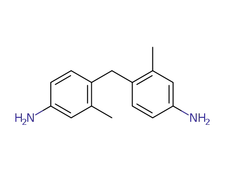 Molecular Structure of 97-28-9 (4-(4-amino-2-methylbenzyl)-3-methylbenzenamine)