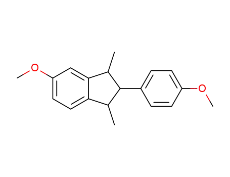 Opt<sub>.</sub>-inakt. 5-Methoxy-1.3-dimethyl-2-(4-methoxy-phenyl)-indan