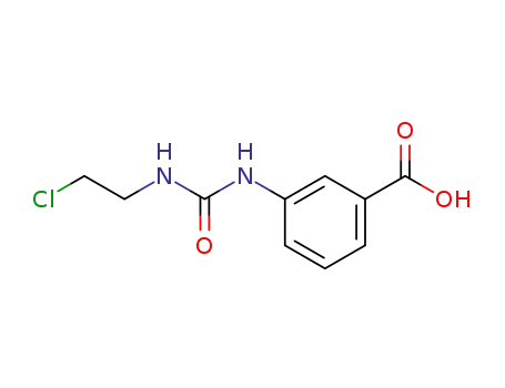 Molecular Structure of 13908-45-7 (3-{[(2-chloroethyl)carbamoyl]amino}benzoic acid)