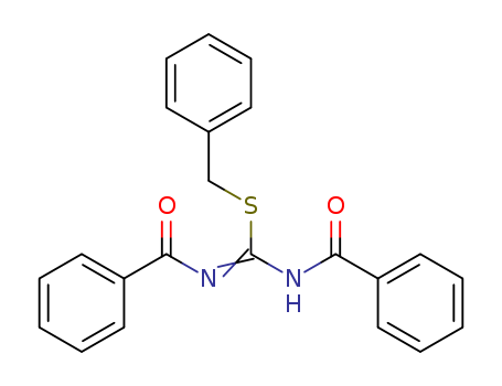 Carbamimidothioic acid, N,N'-dibenzoyl-, phenylmethyl ester