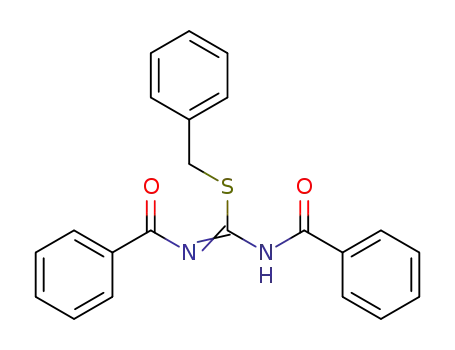 Carbamimidothioic acid, N,N'-dibenzoyl-, phenylmethyl ester