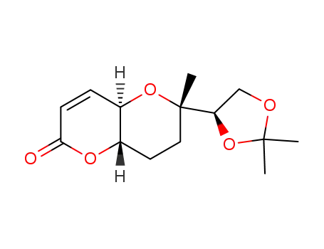 (4aR,6S,8aS)-6-((R)-2,2-Dimethyl-[1,3]dioxolan-4-yl)-6-methyl-6,7,8,8a-tetrahydro-4aH-pyrano[3,2-b]pyran-2-one