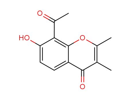 4H-1-Benzopyran-4-one, 8-acetyl-7-hydroxy-2,3-dimethyl-