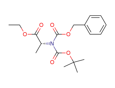 D-Alanine,
N-[(1,1-dimethylethoxy)carbonyl]-N-[(phenylmethoxy)carbonyl]-, ethyl
ester