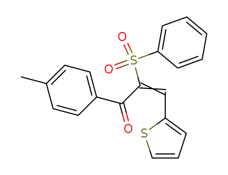(Z)-2-Benzenesulfonyl-3-thiophen-2-yl-1-p-tolyl-propenone