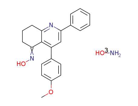 4-(4-Methoxy-phenyl)-2-phenyl-7,8-dihydro-6H-quinolin-5-one oxime; compound with hydroxylamine