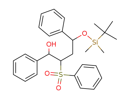 2-Benzenesulfonyl-4-(tert-butyl-dimethyl-silanyloxy)-1,4-diphenyl-butan-1-ol