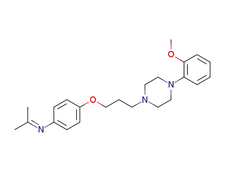 1-<4-(N-Isopropylidenamino)phenoxy>-3-<N<sup>1</sup>-<N<sup>4</sup>-(2-methoxyphenyl)piperazinyl>>propane