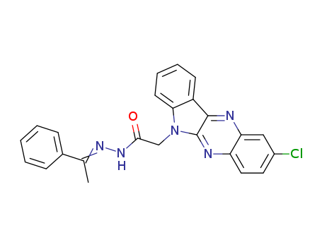 2-CHLORO-6H-INDOLO[2,3-B]QUINOXALINE-6-ACETIC ACID (1-PHENYLETHYLIDENE)HYDRAZIDE
