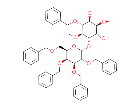 1D-3-O-benzyl-4-O-methyl-5-O-(2,3,4,6-tetra-O-benzyl-α-D-galactopyranosyl)-chiro-inositol