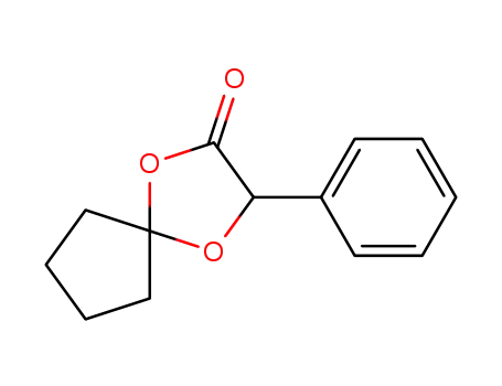 Molecular Structure of 6946-57-2 (3-phenyl-1,4-dioxaspiro[4.4]nonan-2-one)