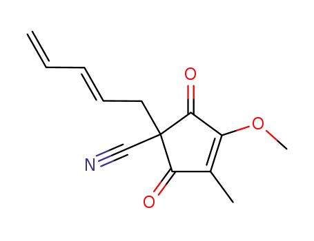 3-Cyclopentene-1-carbonitrile,
3-methoxy-4-methyl-2,5-dioxo-1-(2,4-pentadienyl)-