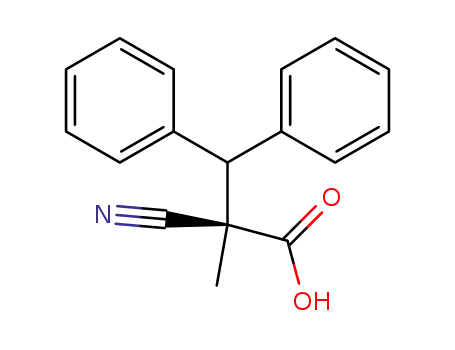(2R)-2-cyano-3,3-diphenyl-2-methylpropanoic acid