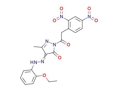 2-[2-(2,4-Dinitro-phenyl)-acetyl]-4-[(2-ethoxy-phenyl)-hydrazono]-5-methyl-2,4-dihydro-pyrazol-3-one