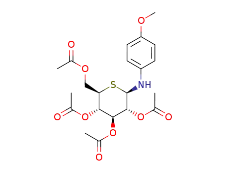 p-methoxy-N-phenyl 2,3,4,6-tetra-O-acetyl-thio-β-D-glucopyranosylamine