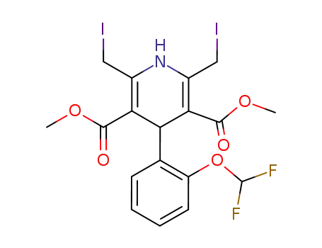 3,5-Pyridinedicarboxylic acid,
4-[2-(difluoromethoxy)phenyl]-1,4-dihydro-2,6-bis(iodomethyl)-, dimethyl
ester