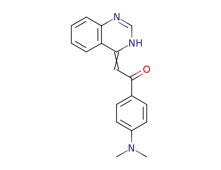 Molecular Structure of 85957-41-1 (1-[4-(dimethylamino)phenyl]-2-quinazolin-4(3H)-ylideneethanone)