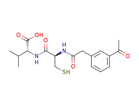 D-Valine, N-[N-[(3-acetylphenyl)acetyl]-L-cysteinyl]-