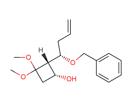 (1R,2S)-2-((S)-1-Benzyloxy-but-3-enyl)-3,3-dimethoxy-cyclobutanol