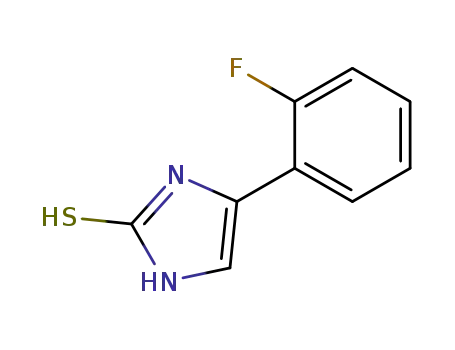 Molecular Structure of 93103-13-0 (4-(2-fluorophenyl)-1,3-dihydro-2H-imidazole-2-thione)