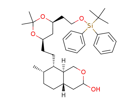 (4aS,7S,8S,8aS)-8-(2-{(4R,6S)-6-[2-(tert-Butyl-diphenyl-silanyloxy)-ethyl]-2,2-dimethyl-[1,3]dioxan-4-yl}-ethyl)-7-methyl-octahydro-isochromen-3-ol
