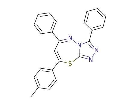 3,6-Diphenyl-8-p-tolyl-[1,2,4]triazolo[3,4-b][1,3,4]thiadiazepine