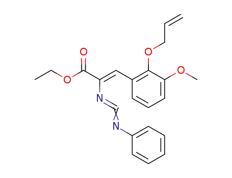 (Z)-3-(2-Allyloxy-3-methoxy-phenyl)-2-phenyliminomethyleneamino-acrylic acid ethyl ester