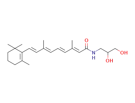 Molecular Structure of 75664-72-1 ((9cis,13cis)-15-[(2,3-dihydroxypropyl)amino]retinal)
