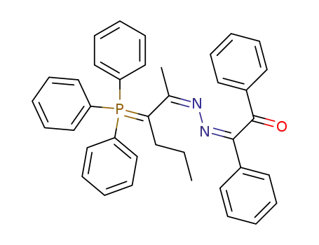 Molecular Structure of 89726-09-0 (Ethanedione, diphenyl-,
mono[[1-methyl-2-(triphenylphosphoranylidene)pentylidene]hydrazone])