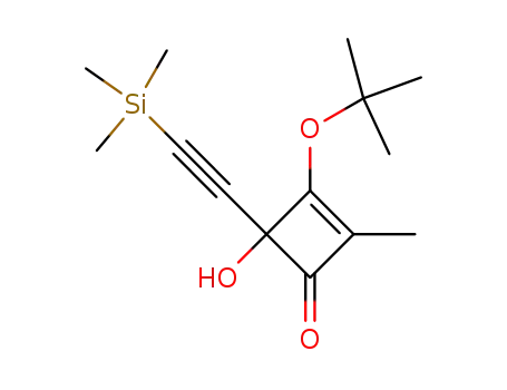 3-tert-butoxy-4-hydroxy-2-methyl-4-<(trimethylsilyl)ethynyl>cyclobut-2-en-1-one