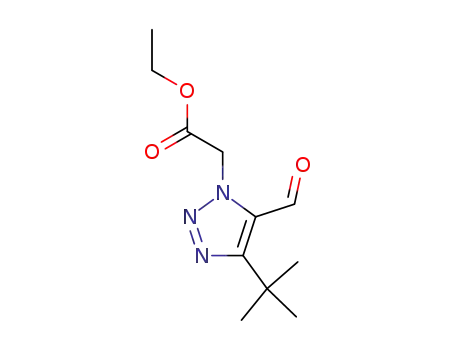 1H-1,2,3-Triazole-1-acetic acid, 4-(1,1-dimethylethyl)-5-formyl-, ethyl
ester