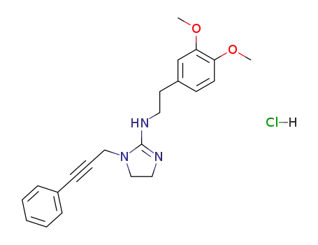 [2-(3,4-Dimethoxy-phenyl)-ethyl]-[1-(3-phenyl-prop-2-ynyl)-4,5-dihydro-1H-imidazol-2-yl]-amine; hydrochloride