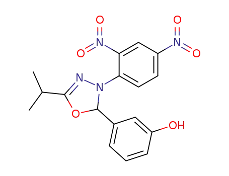 3-[3-(2,4-Dinitro-phenyl)-5-isopropyl-2,3-dihydro-[1,3,4]oxadiazol-2-yl]-phenol