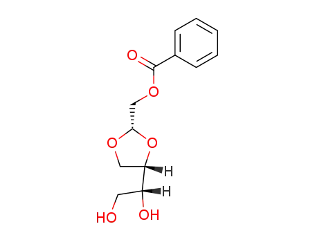 Benzoic acid (2S,4S)-4-((R)-1,2-dihydroxy-ethyl)-[1,3]dioxolan-2-ylmethyl ester